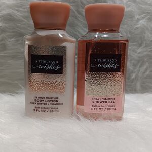 Bath and Body Works A Thousand Wishes shower gel lotion travel set